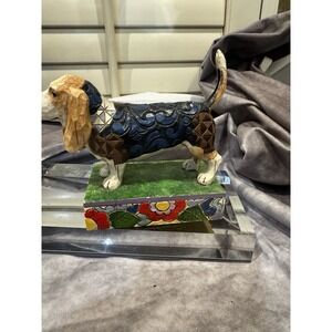 Vintage Jim Shore Heartwood‎ Creek Basset Hound Jethro Figurine